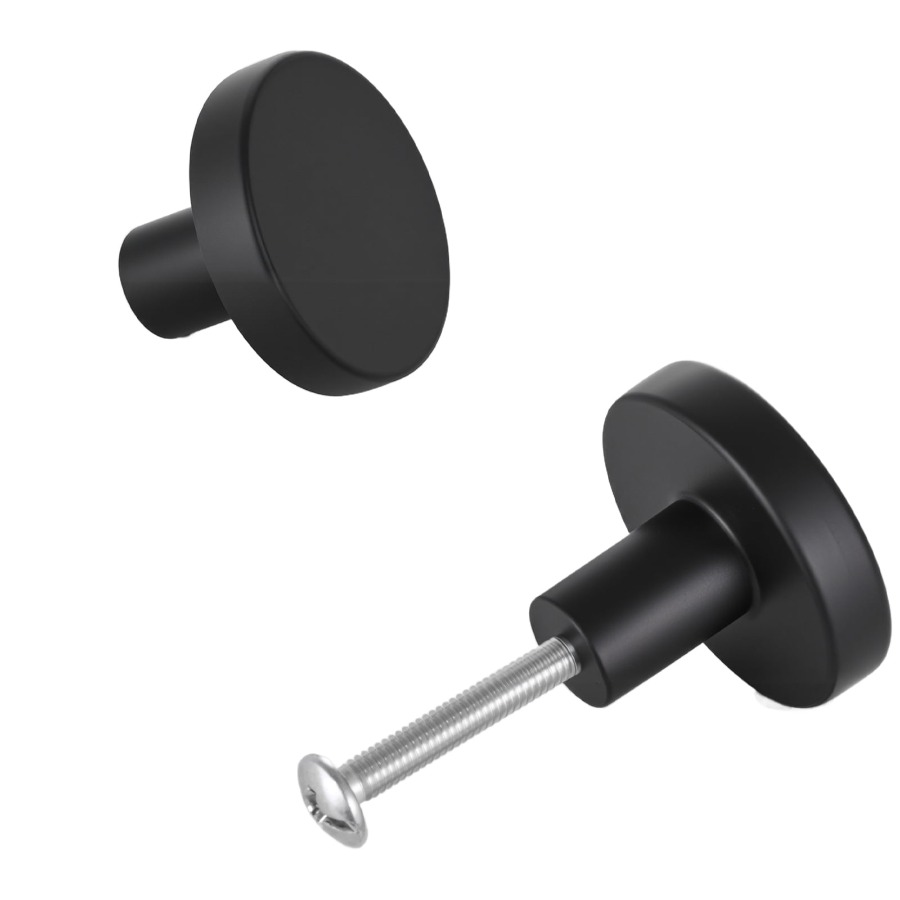 Cabinet Handle Pull - Set of 10 Black Zinc Alloy