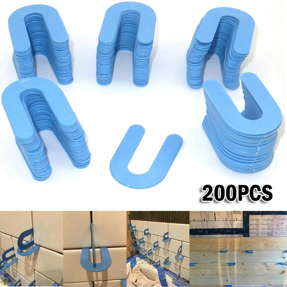 Tile Leveling Clip - 200pcs U-Shaped Horseshoe Shims Tile Spacers
