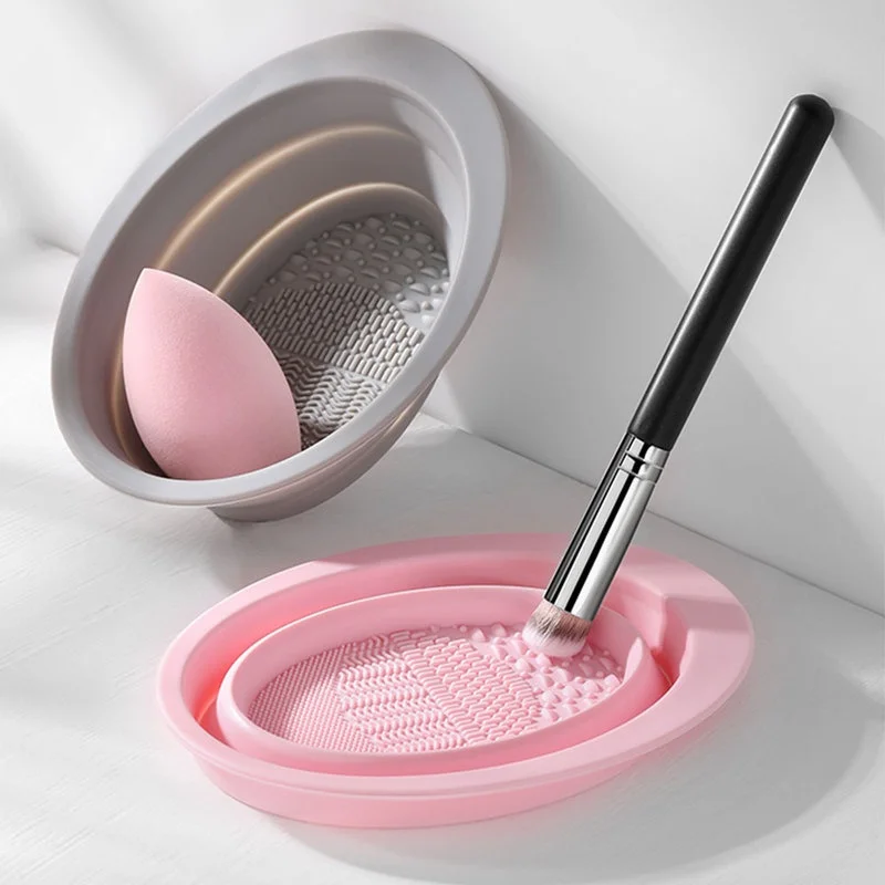 Home Improvement And Tools - Foldable Silicone Makeup Brush Cleaner Bowl