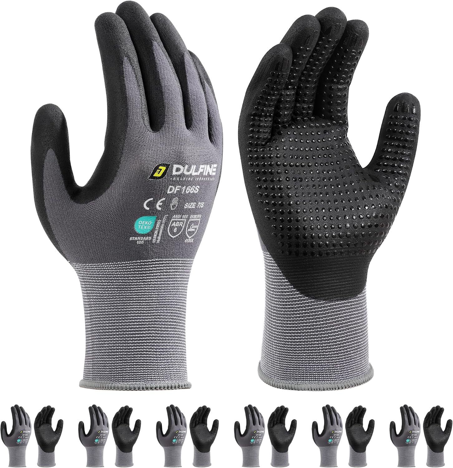 Home Improvement In Usa - 6 Pairs Touchscreen Work Gloves, MicroFoam