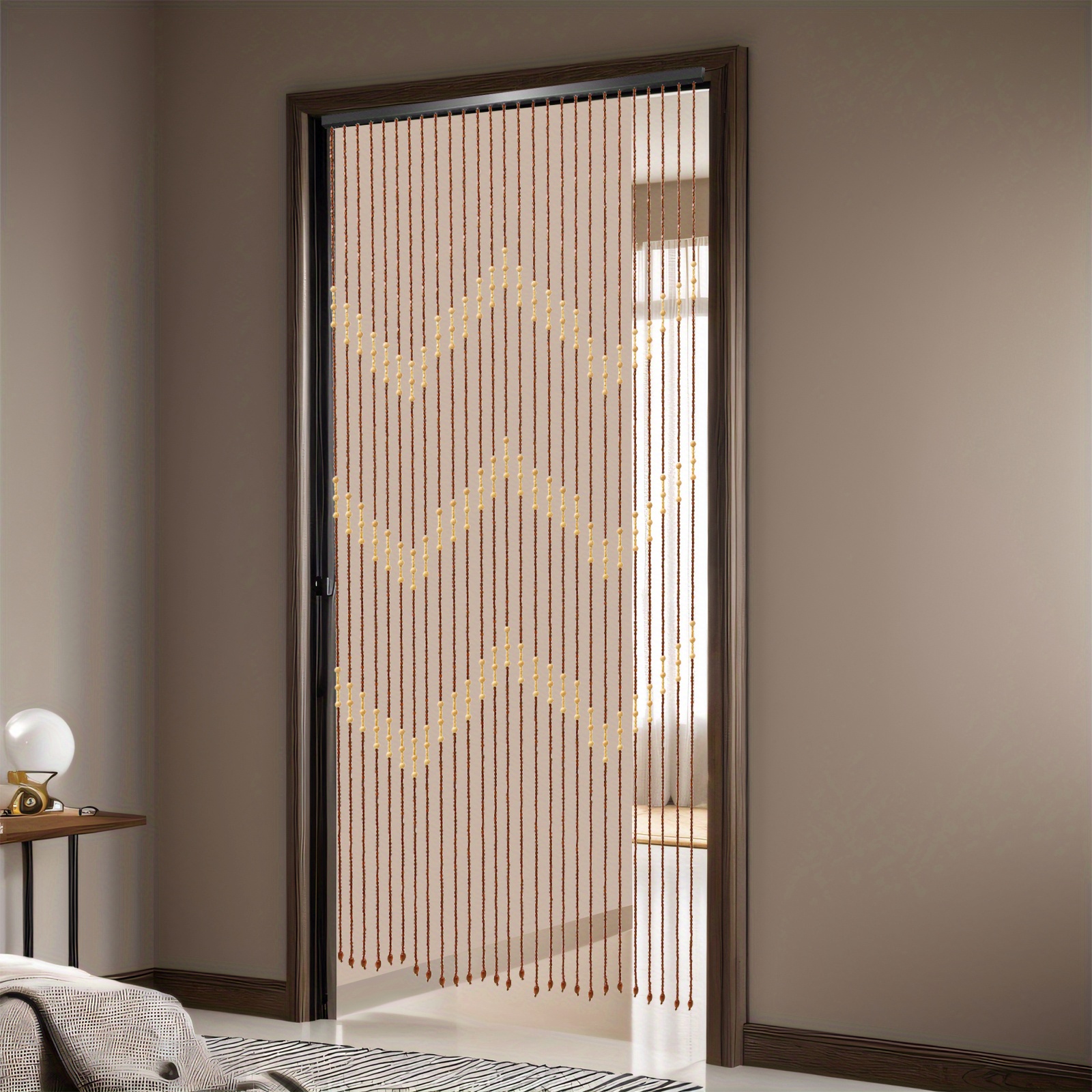 Home Improvement In Usa - 90cm*175cm*27 Vintage Wooden Bead Curtain Doorway