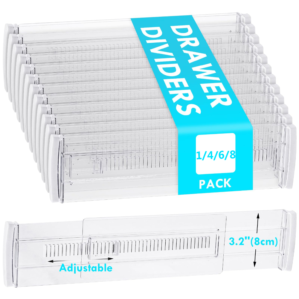 1/4/6/8-Pack Adjustable Drawer - Home Improvement Outlet Stores บทวิจารณ์และราคา