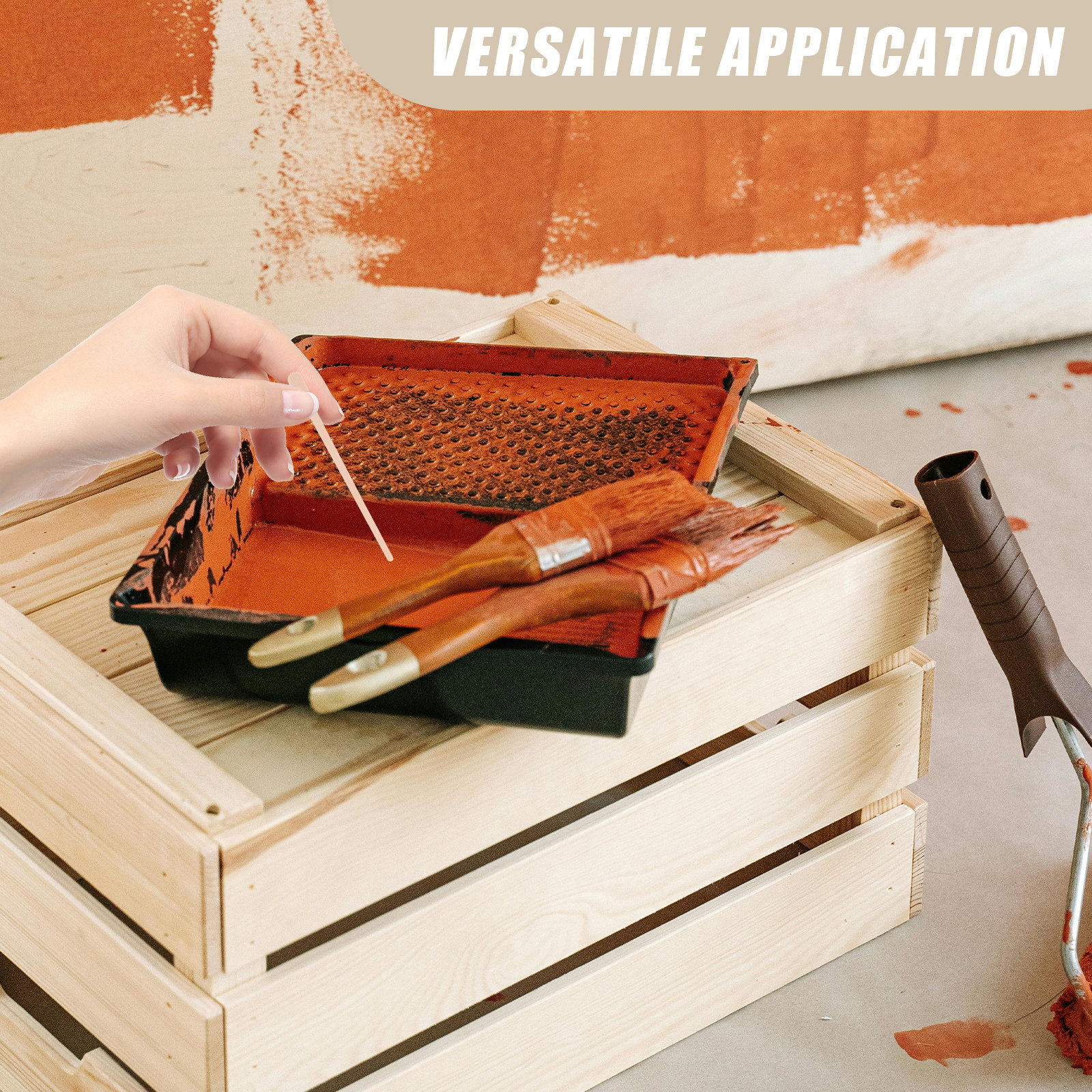 400Pcs Wooden Paint Stirrer St - Home Improvement In Usa บทวิจารณ์และราคา