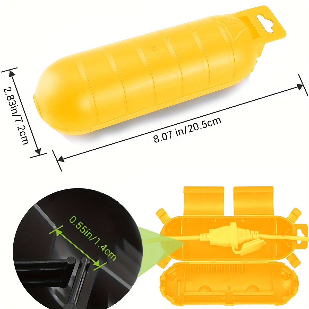 Extension Yellow Cord Safety C - Electrical Outlet Cover บทวิจารณ์และราคา