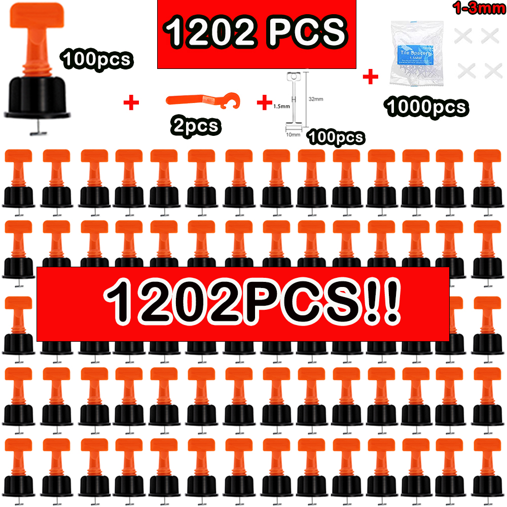 11-1202PCS Floor Tile Leveling - Tile Leveling Clip บทวิจารณ์และราคา