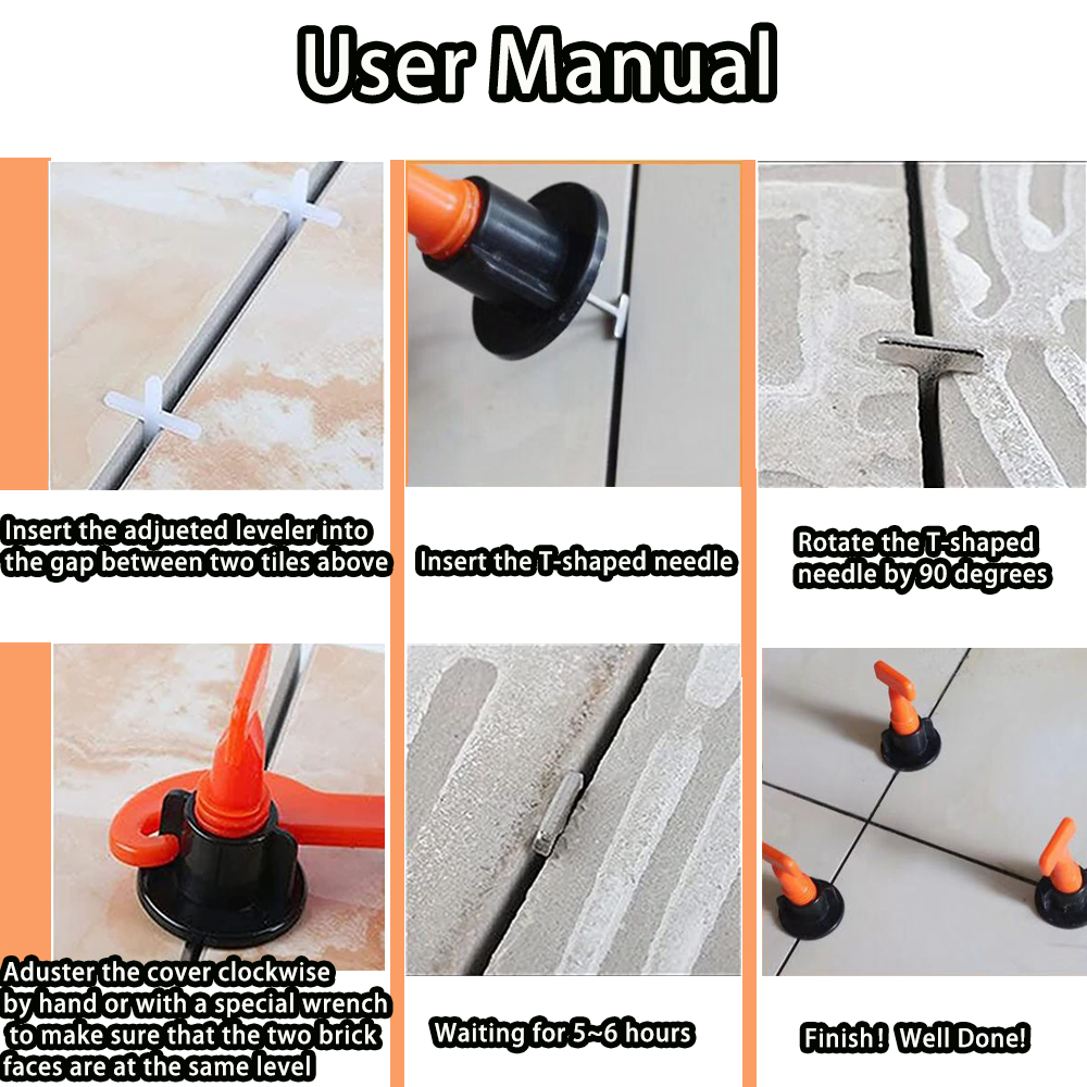 11-1202PCS Floor Tile Leveling - Tile Leveling Clip บทวิจารณ์และราคา