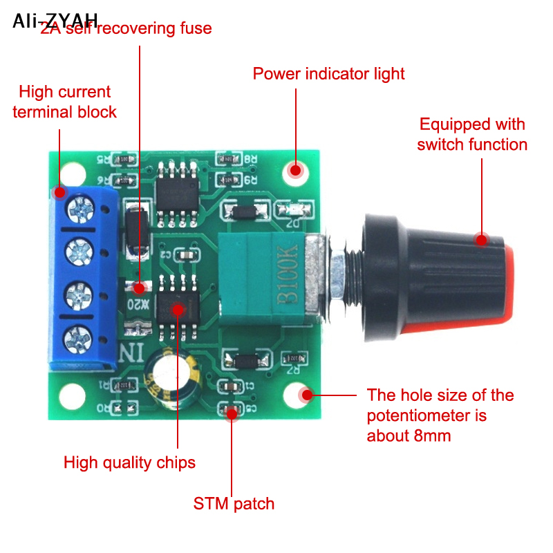 【MA8】1Pcs Adjustable Speed DC  - Home Improvement In Usa บทวิจารณ์และราคา