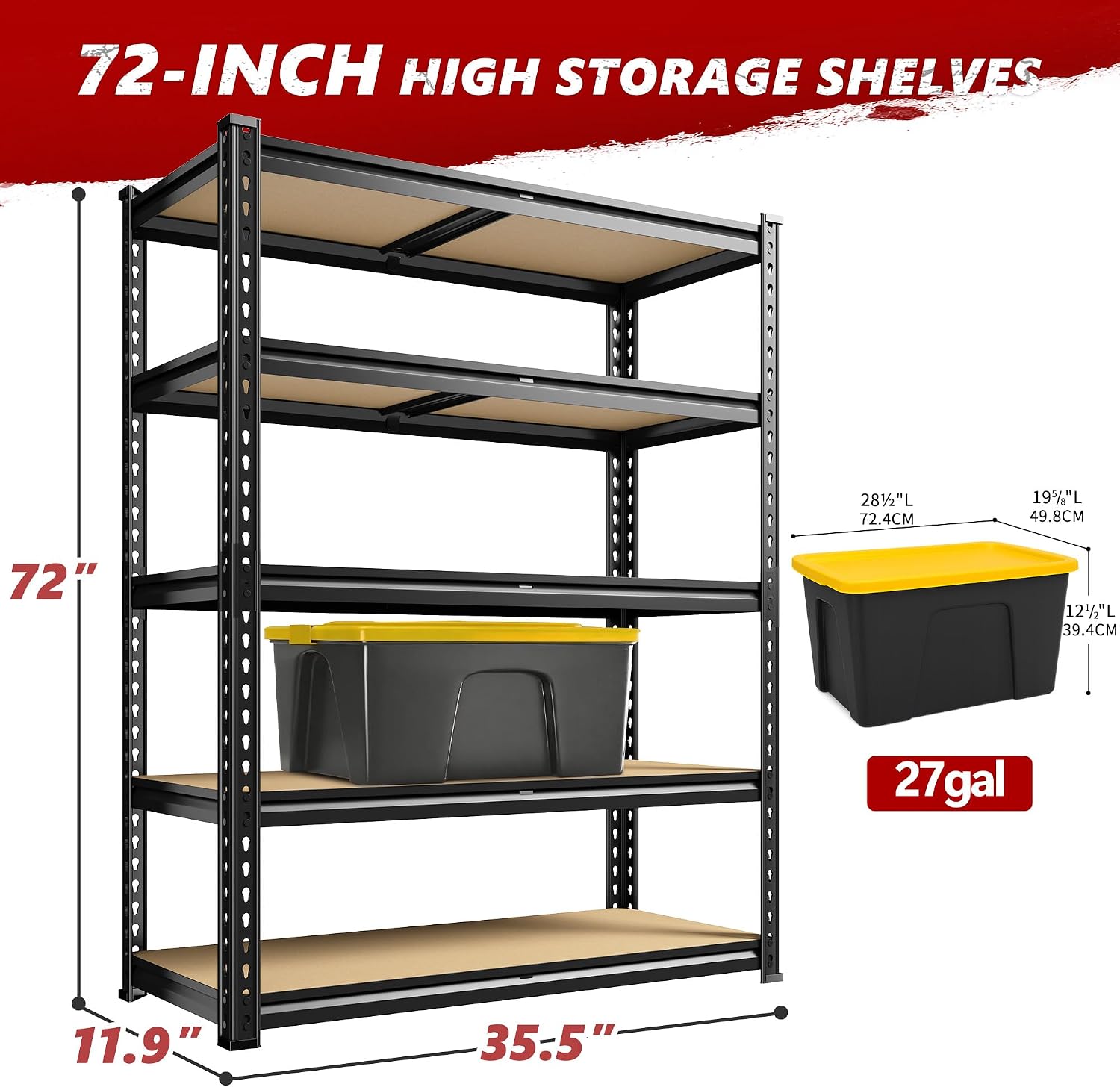 REIBII 2400LBS Storage Shelves - Home Improvement Outlet Stores บทวิจารณ์และราคา