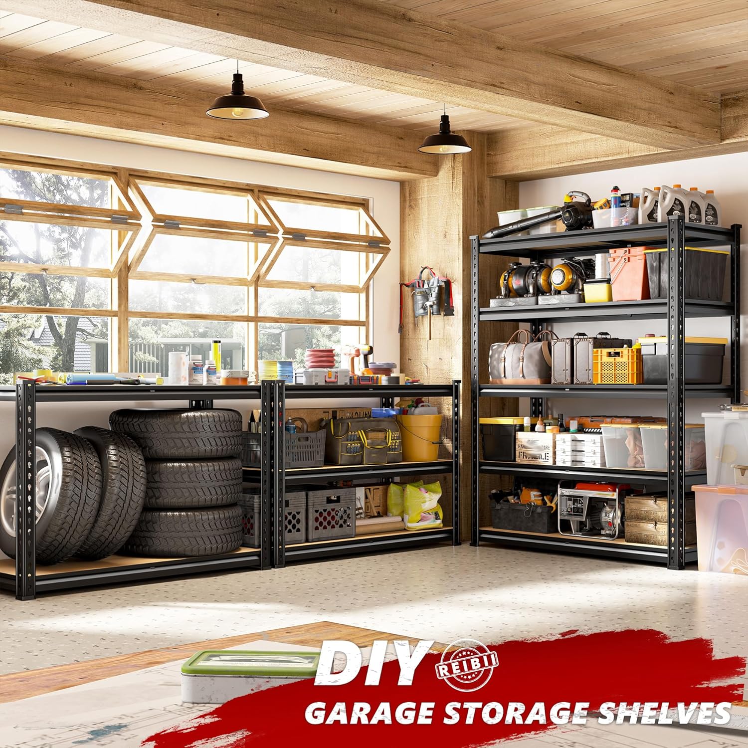 REIBII 2400LBS Storage Shelves - Home Improvement Outlet Stores บทวิจารณ์และราคา