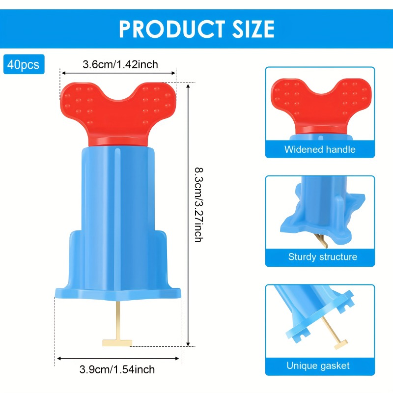 40Pcs New Design Tile Leveling - Tile Leveling Clip บทวิจารณ์และราคา
