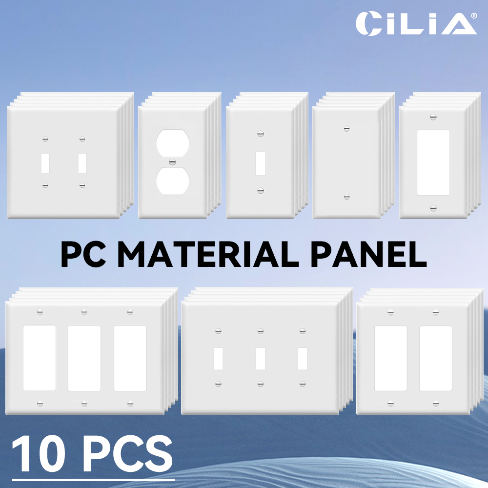 10pcs of Wall Panel Light Swit - Electrical Outlet Cover บทวิจารณ์และราคา