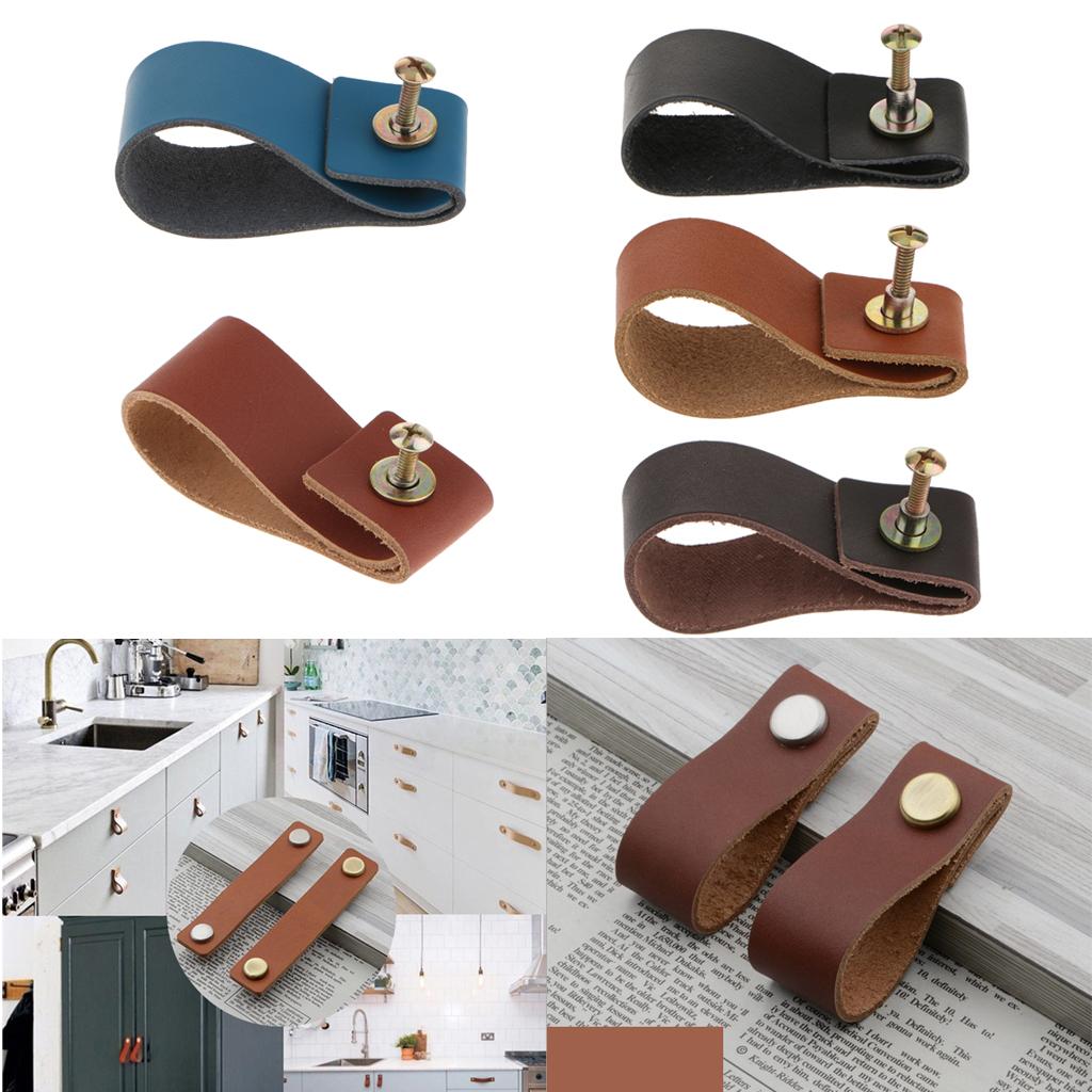 Handmade Leather Furniture Sin - Cabinet Handle Pull บทวิจารณ์และราคา