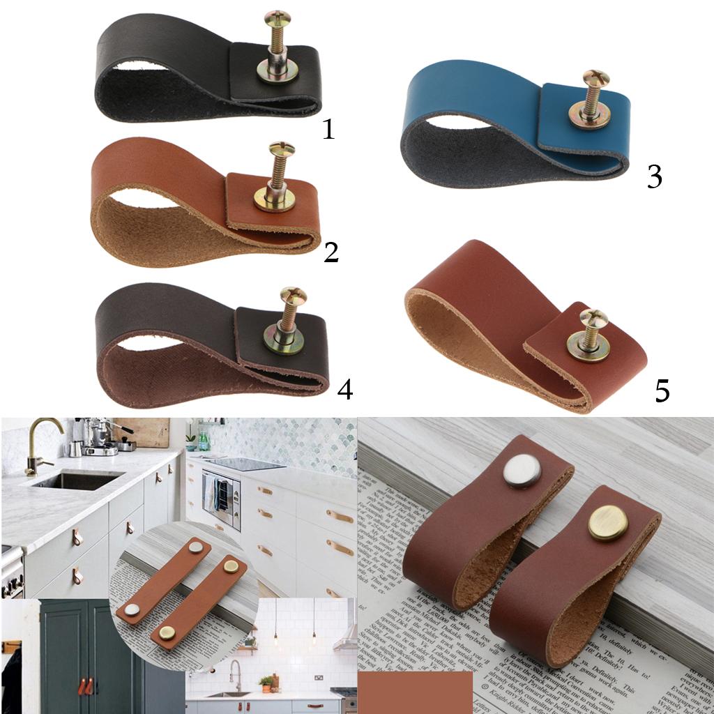 Handmade Leather Furniture Sin - Cabinet Handle Pull บทวิจารณ์และราคา