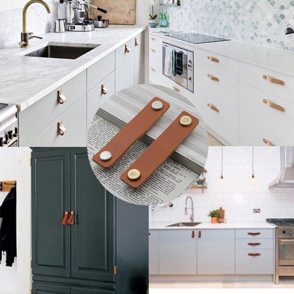 Handmade Leather Furniture Sin - Cabinet Handle Pull บทวิจารณ์และราคา