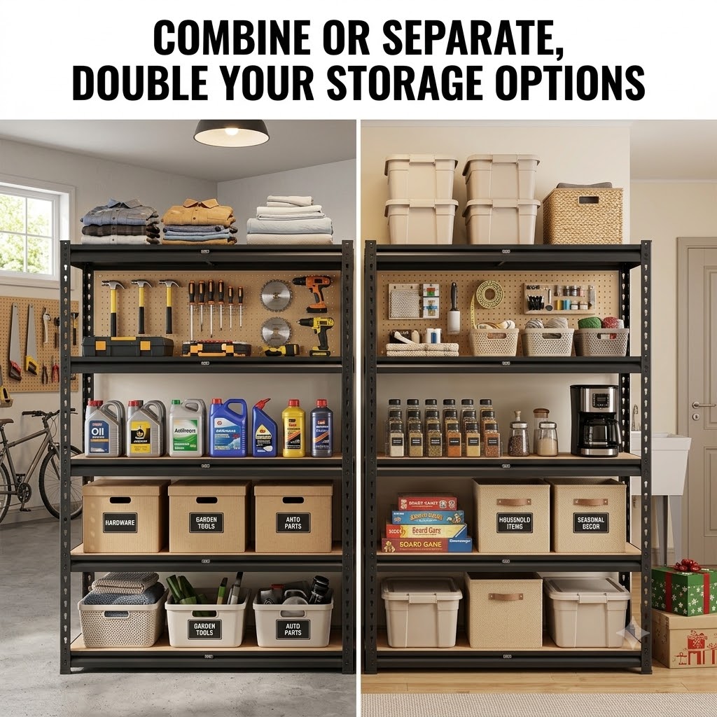 2 Pack Heavy Duty 5 Tier Stora - Home Improvement Outlet Stores บทวิจารณ์และราคา
